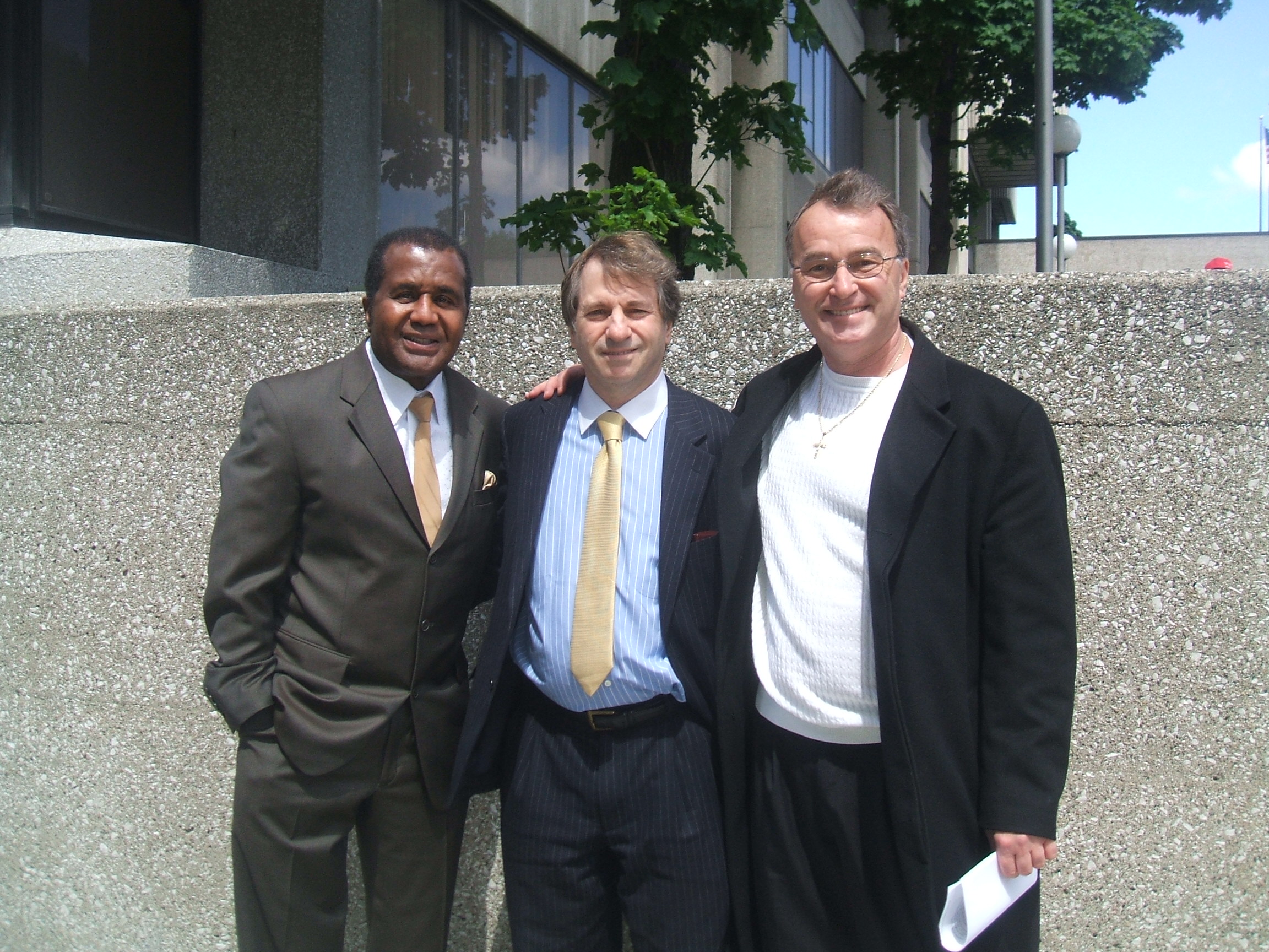 Downtown Detroit with Boxing Manager Emmanual Steward Barry Scheck and Ken