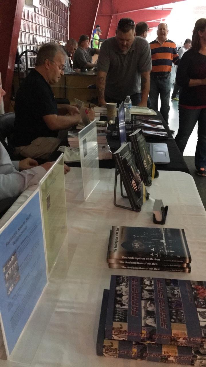 The table displaying Deliberate Injustice and other books from Bob
