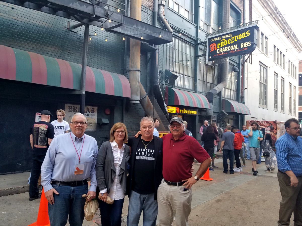 The DI Crew Outside the Rendevous Restaurant